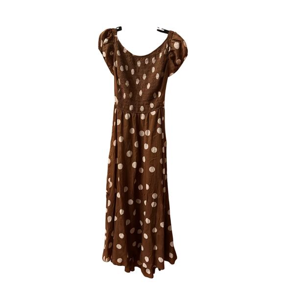 Free People Polka Dot Maxi Dress - Size Medium (New) - Picture 2 of 4